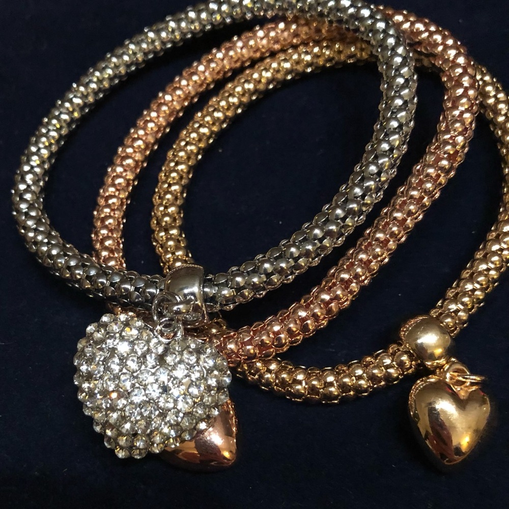 Heart charm bracelets